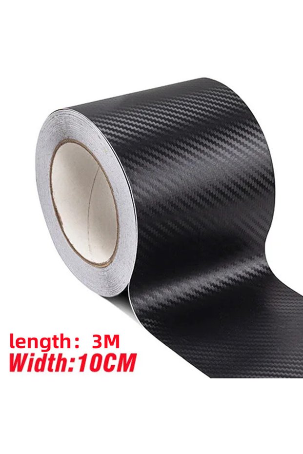 3D 10CMX3M 3D Nano Carbon Fiber Car Bumper Door Guard Protection Film 3m Car Door Sill Protector Sti