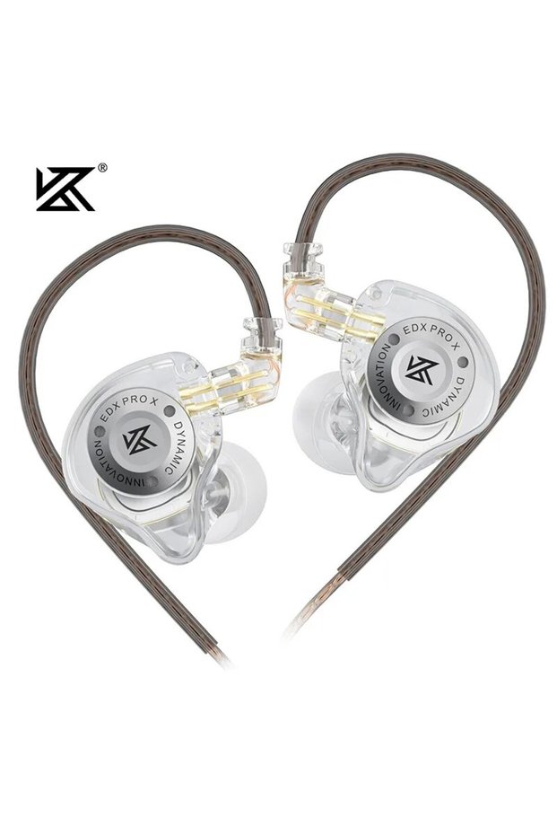 EDXProX Clear NOMIC KZ EDX PRO X Wired Earphones HIFI Stereo Bass Music Earbuds In Ear Sport Headpho