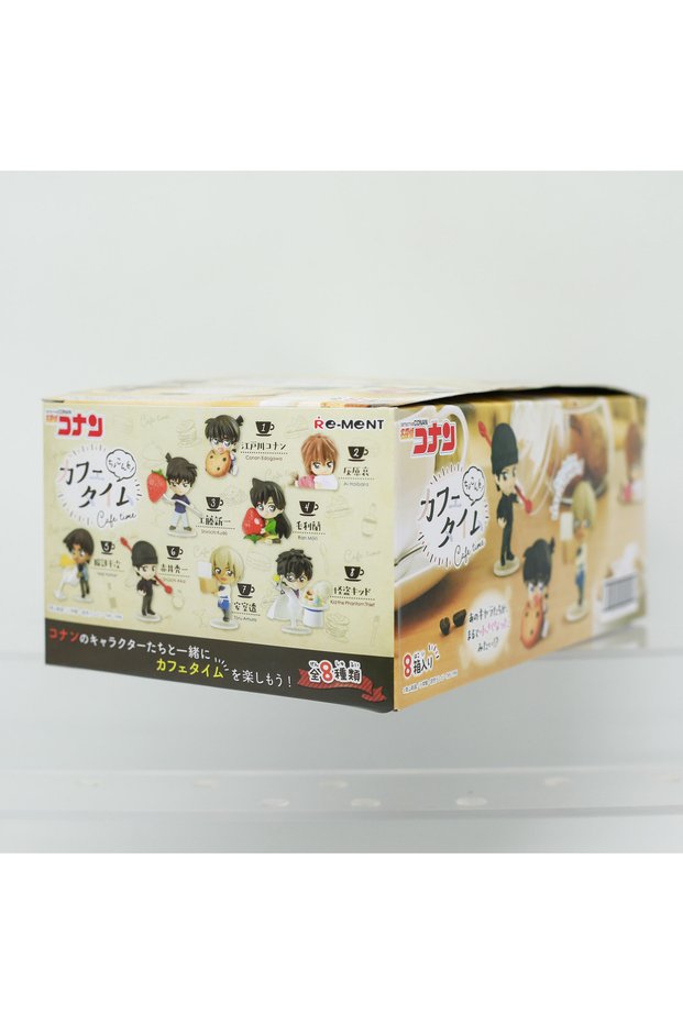 8Pcs Aset Re-Ment Detective Conan Blind Box Toys Cafe Lounge Bar Food Scene Anime Figure Doll Gifts