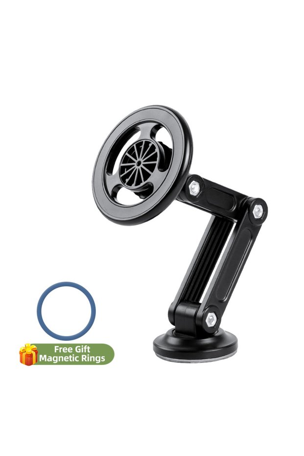 black For Magsafe Foldable Universal 360 Rotation Magnetic Car Mount For Navigation Magnetic Car Pho