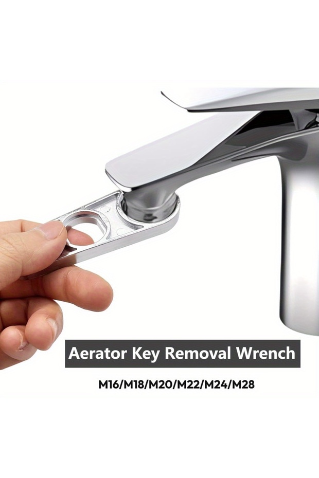 60GB 2 In 1 Faucet Aerator Wrench Water Flows Adjusting Faucet Bubbler Wrench Plumber Home Bathrooms