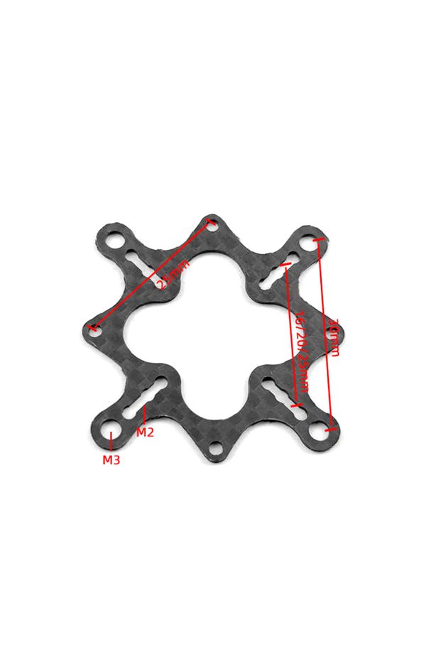 A3 1Pcs 3Size M3 M2 Flight Controller Carbon Fiber Adapter BoardFPV Racing Drone ESC 30X30 To 25x25