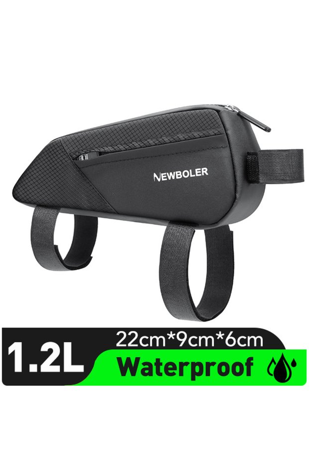 BAG215 NEWBOLER Bike Bag 1.2L Portable Frame Front Tube Cycling Bag MTB Road Bicycle Pannier Bag Lar