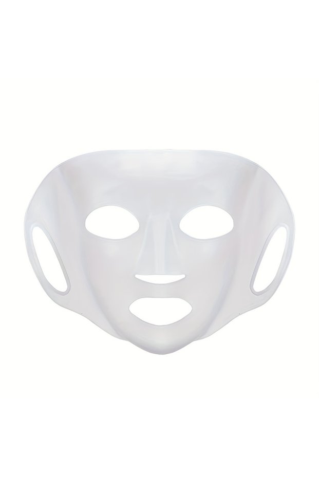 1PC White 1PC 3D Silicone Facial Mask for Moisturizing-Reusable, Anti-Water Evaporation,Skin Care To