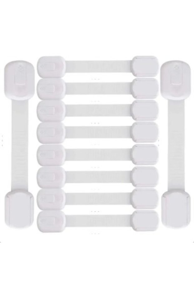 10PCS Child Lock Children Protection Baby Safety Lock for Cabinets and Drawers Toilet Fridge & More
