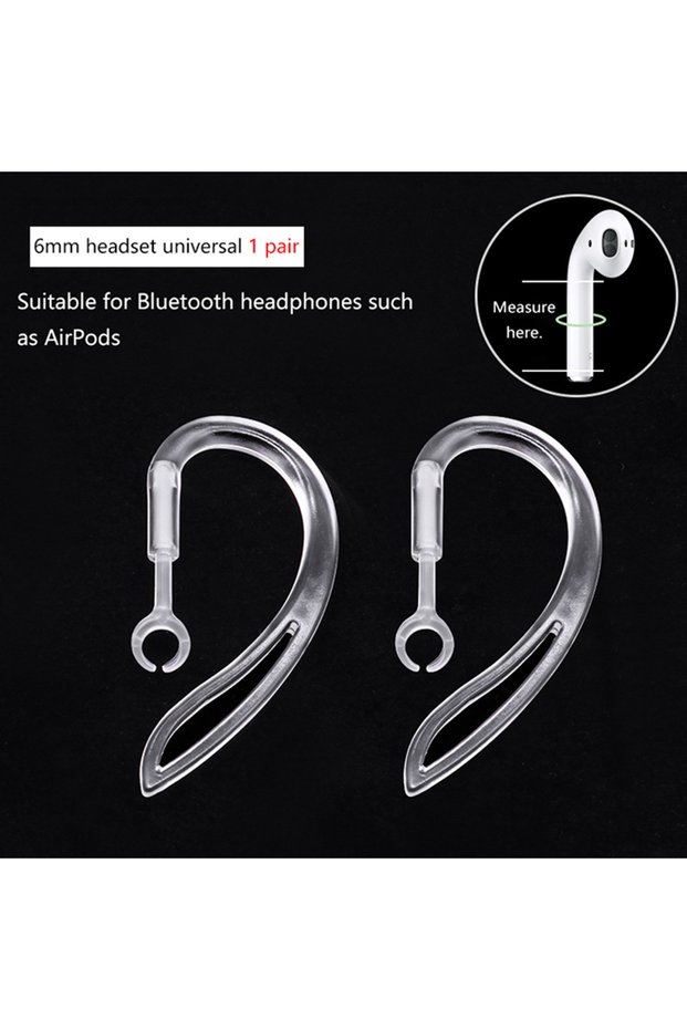 6mm For Airpod Pro 2 Earpods Ear Hooks Holder Bluetooth Earphone Sports Anti Fall Anti-slip S