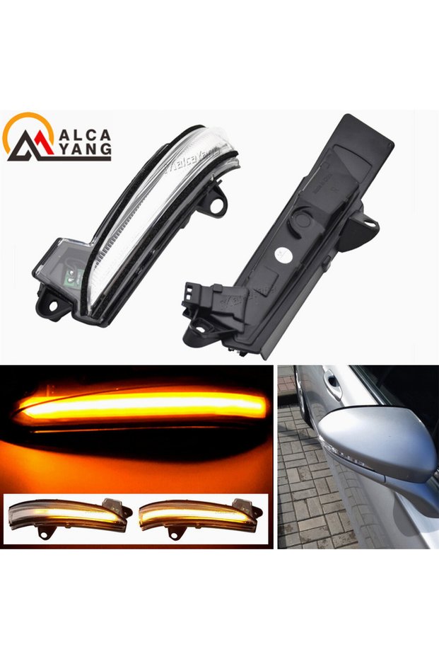 Dynamic Crystal 2pcs Dynamic Blinker for Ford Fusion Mondeo USA Version LED Turn Signal Mirror Indic