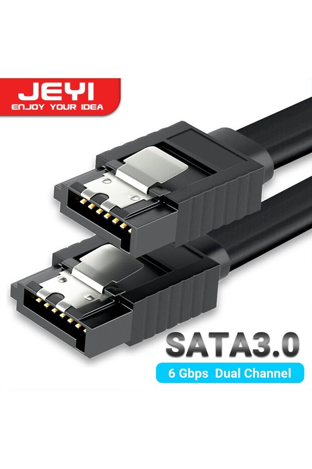 كابل SATA III مستقيم مزدوج بطول 39 سم، سرعة نقل 6 جيجابت في الثانية، كابل بيانات HDD/SSD مستقيم أو منحني مع قفل