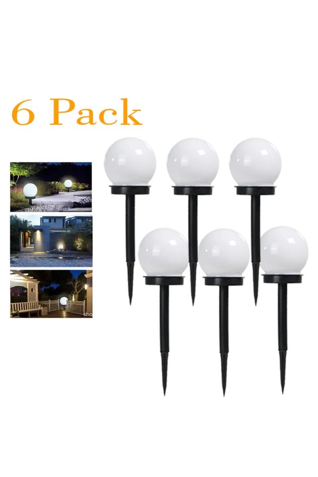 6Pack 1/3/6/9PC Solar Powered LED Bulb Lamp Energy Light Waterproof Outdoor Garden Light Str