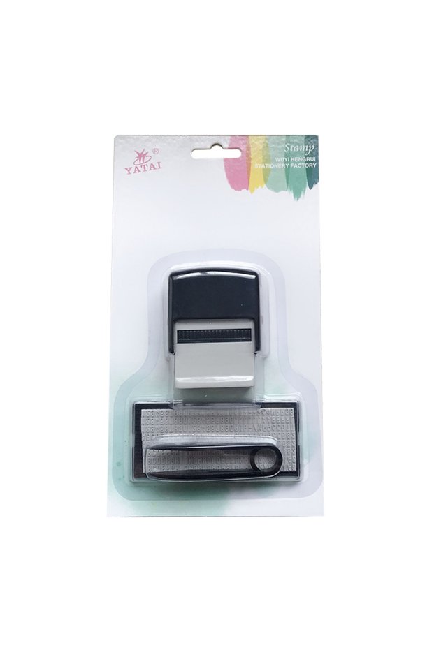 C DIY Rubber Stamp Kit Custom Personalized Self Inking Business Name Number Letter Handicraf