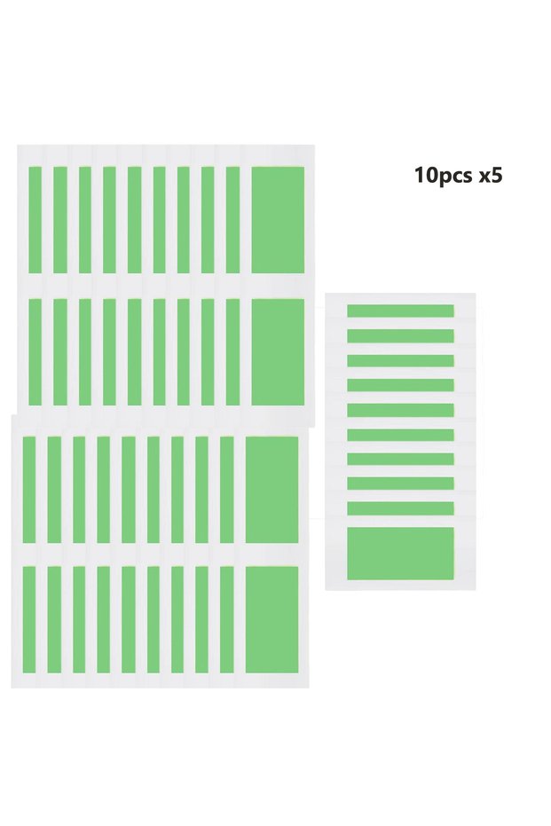 50PCS -green 10/50pcs Facial Wax Strips Painless Hair Removal Wax Strips for Armpit Lips Leg Body Ha