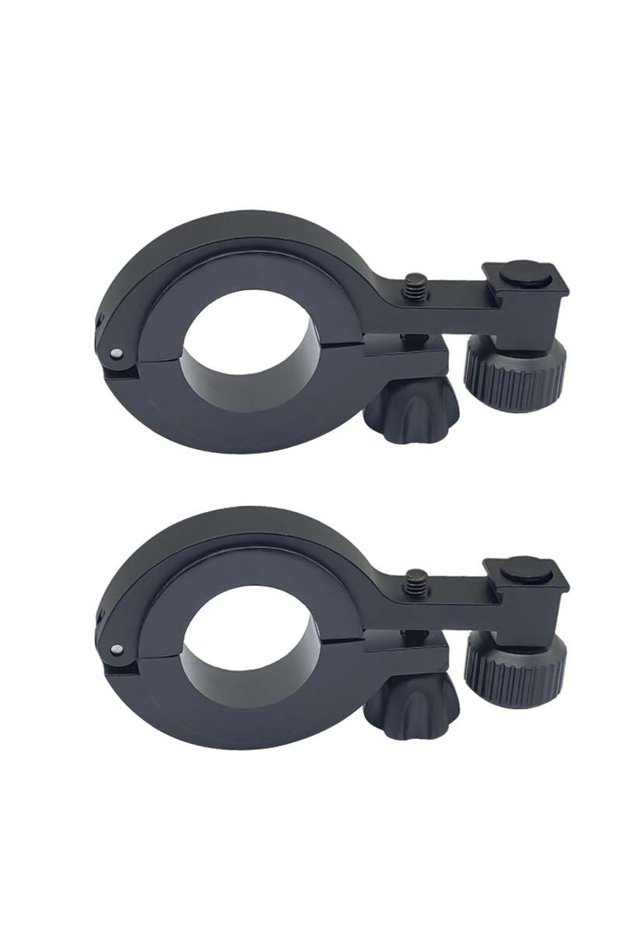 2PCS Aluminum Bike Light Holder For 8000mAh 5 LED Bike Light Waterproof USB Rechargeable LED Bicycl
