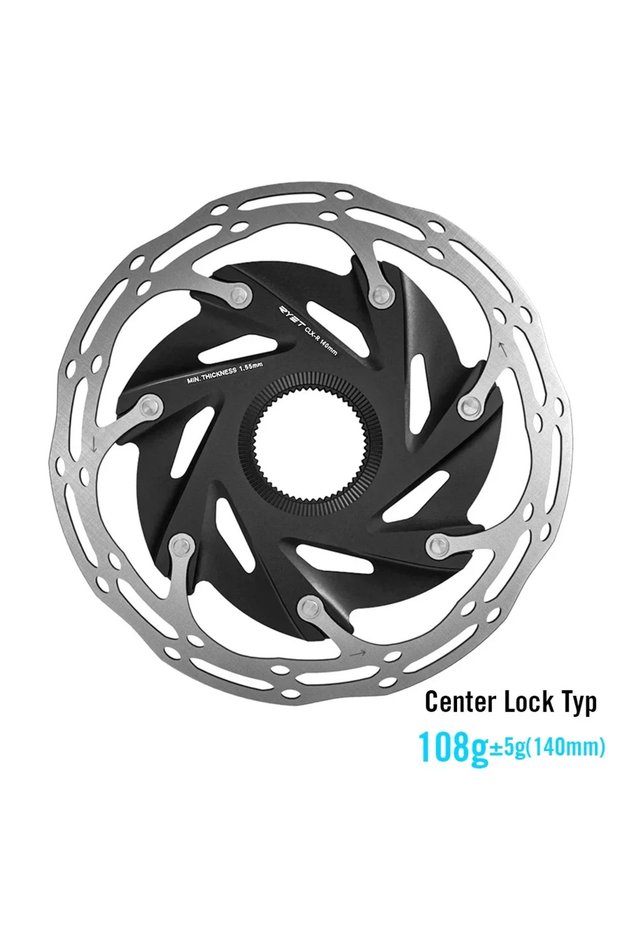 Center-lock 140mm 2025 RYET Bicycle Brake Rotors 6-Bolts&Center-Lock 140mm/160mm MTB Road Bike Bicyc