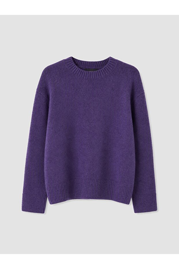 Rmz Gi̇yi̇m Farkiyla Zero Roba Collar Loose Fit Women's Knitwear Sweater