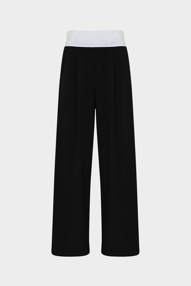 High Waist Corsage Detailed Palazzo Women's Trousers