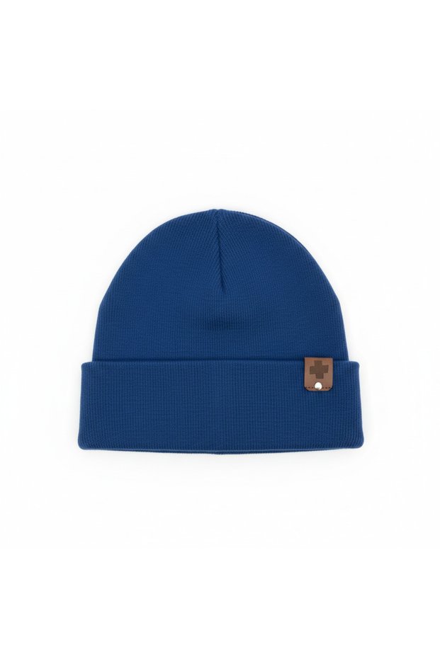 Cotton Ribana Beret Dark Blue