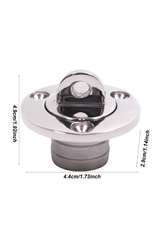 A Marine Drain Plug 1inch Stainless Steel Screw Type Boat Drain Valve Leak Proof Safety Plug Replace