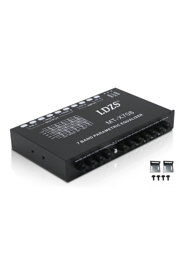 Professional 7 Band Car Equalizer Multifunctional Car Audio EQ Tuning Crossover Amplifier Parametric