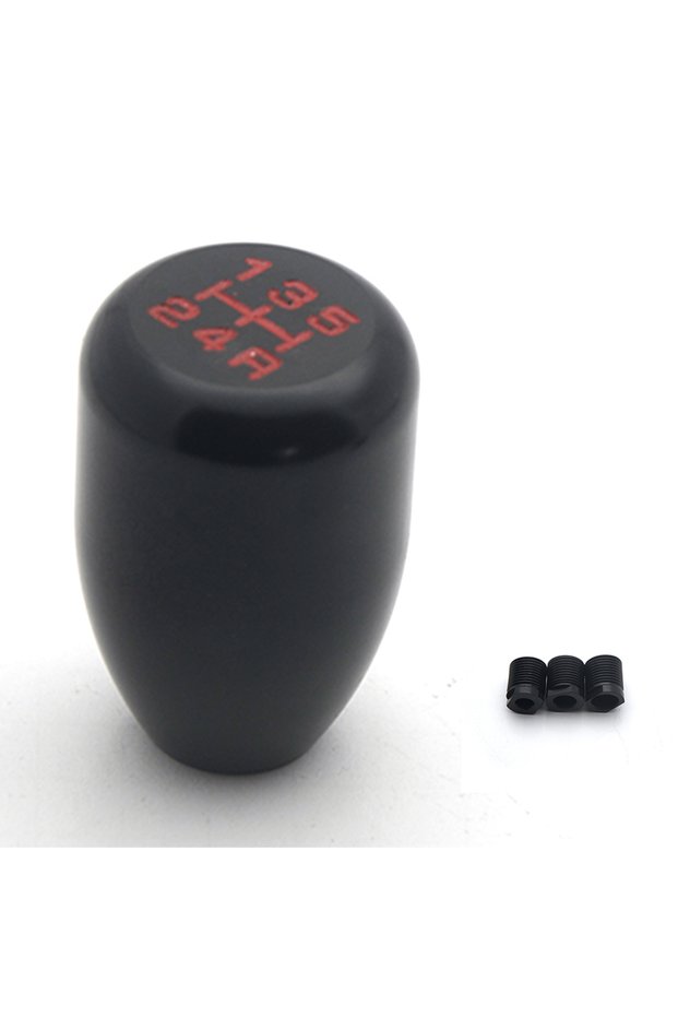 Black Universal Racing 5 Speed Car Gear Shifter Knob Manual Automatic Alloy Gear Shift Knob Shift