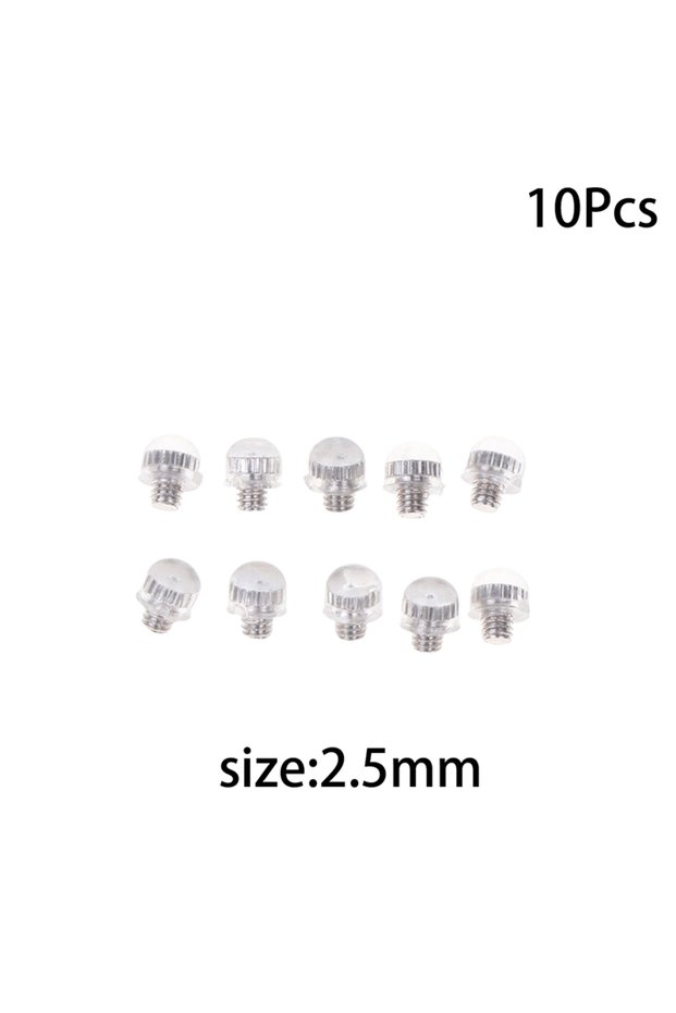 2.5mm Transparent 10Pcs 2.5mm Or 3.0mm Replacement Screw Bumper Hair Scissors Barber Shears Stopper