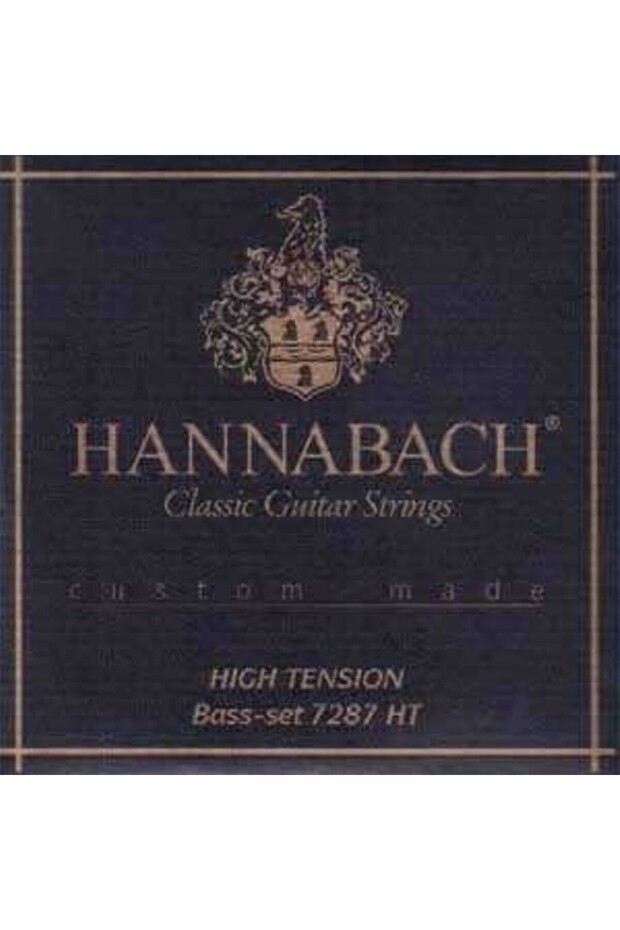 7287Ht Classic Guitar 3-Piece Bass String Set (Professional - Replacement Bass Set) | High Tension (Hard), Only 4-5-6. Teller (E-A-D), Silver Plated, Custom Wrap | Dimensions: 4/4 Standard Classical Guitar Fit