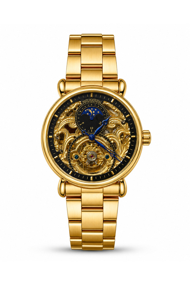 Geneve Tourbillon Gold Wristwatch