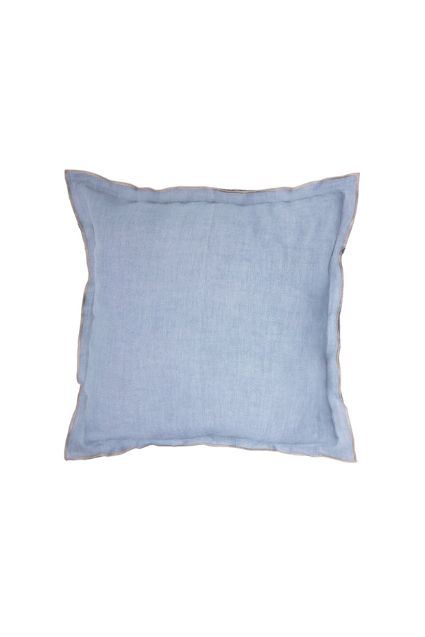 Double-Sided Colored Linen Fabric Square Pillow (45X45 cm)