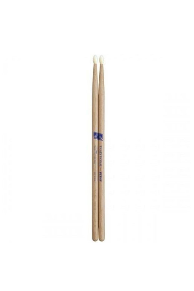 T5Bn Hickory Drumsticks (Nylon Tip) | American Hickory - 5B Size - Bright Sound
