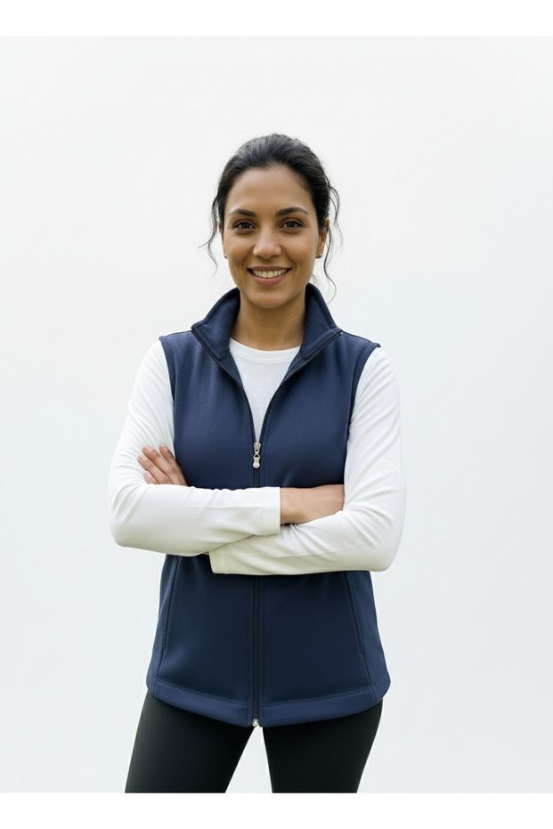 Three-Thread Raised Zipper Vest