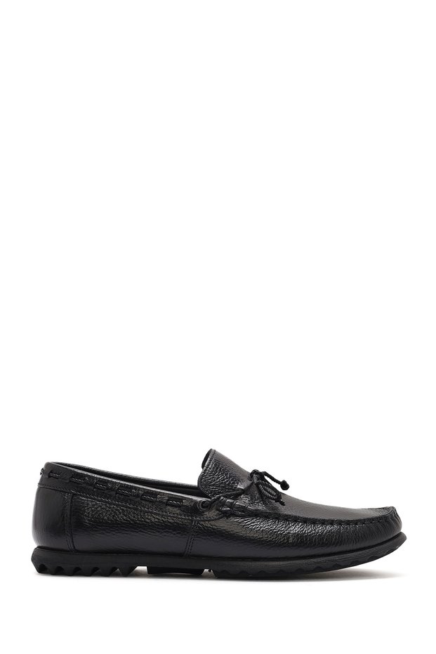 Men's Black Genuine Leather Casual Shoes Casual Daily Shoes 25Sfd6302Ft