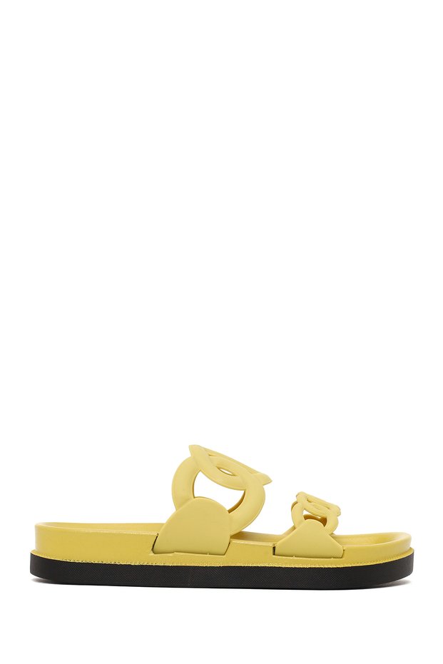 Women's Yellow Jelly Slippers 26Sfe4939Pv