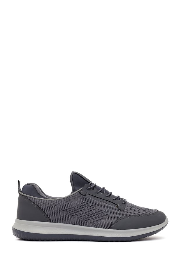 Zero Men's Gray Lace-Up Fabric Sneaker 26SFD69046F