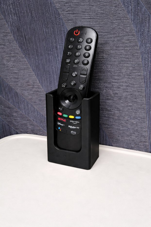Wall Mounted Remote Control Holder (5.5X3 cm Inner Size) -2 Pcs - Adhesive Tv, Air Conditioner Remote Control Bracket.