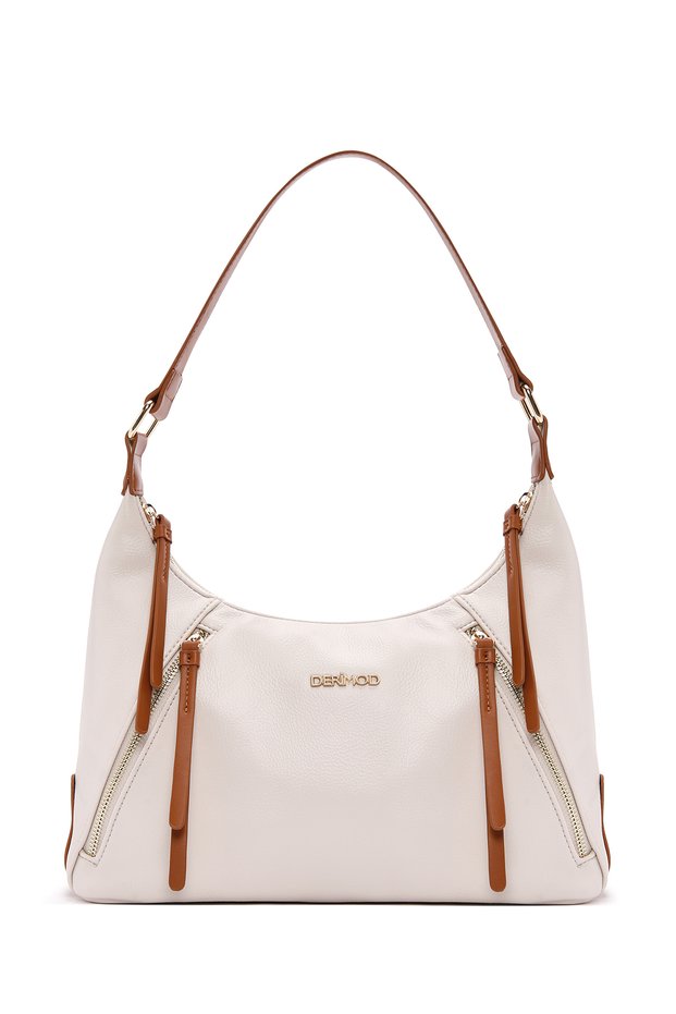 Women's Cream Classic Shoulder Bag 26Sbd283118
