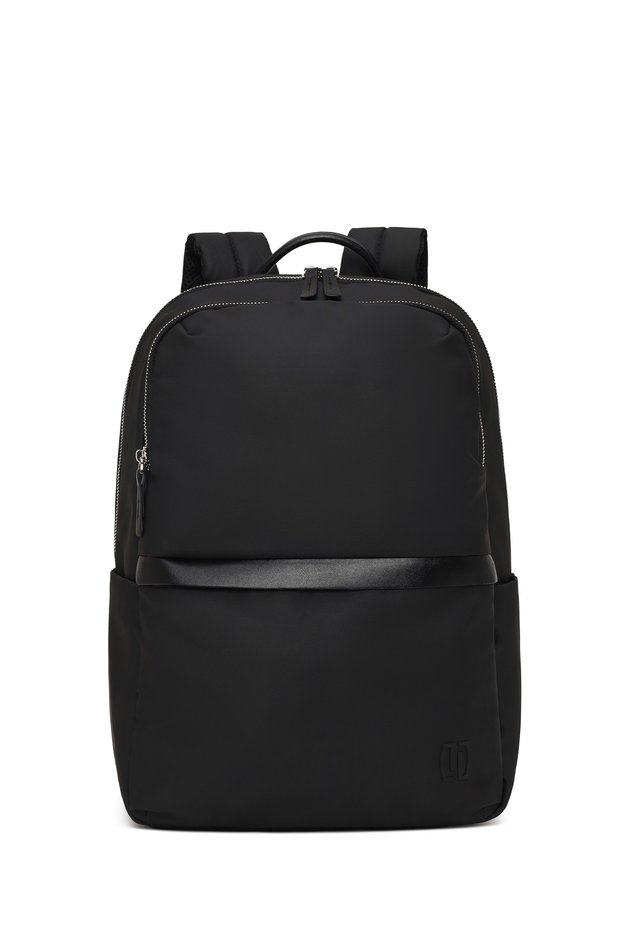 Men's Black Fabric Backpack 26SBD30166F