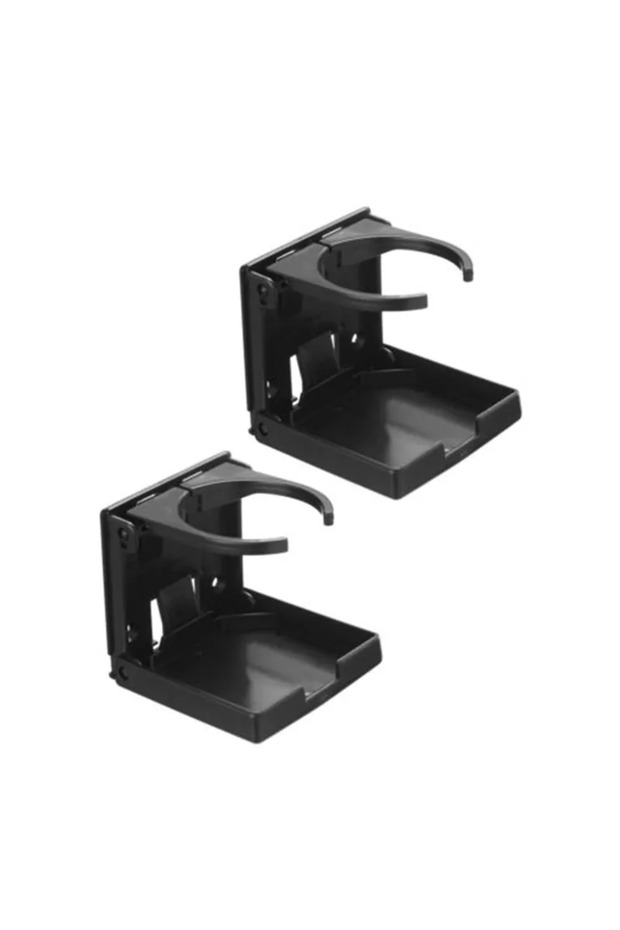 2pcs Black Universal folding cup holder,beverage bottle placement accessory,foldable,lightweight,eas