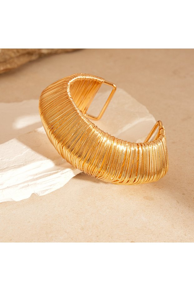 gold color 3 Punk Stainless Steel Bracelets Bangles for Women Men Heavy Metal Geometric Cuff Bracele
