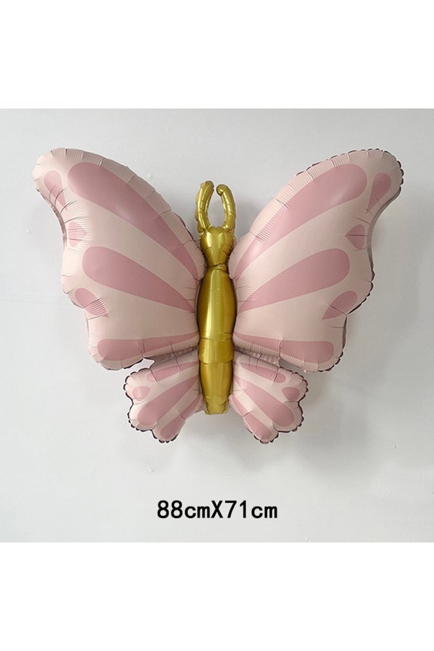 others Butterfly-Pink Butterfly Aluminum Foil Balloons Little Girls Princess Birthday Party Decorati
