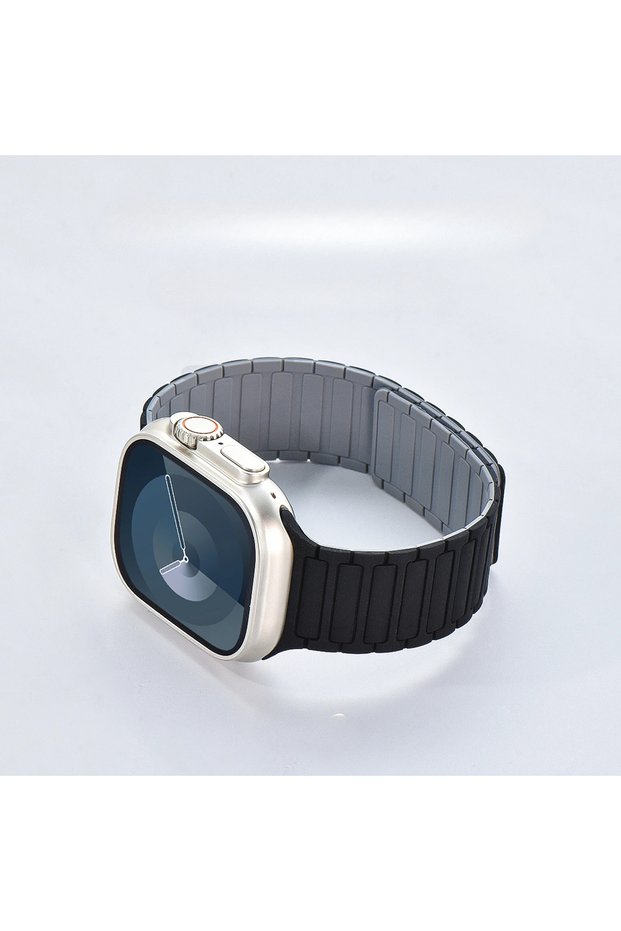 41 40 38mm black grey NEW Magnetic Strap for Apple Watch Band 45mm 44 40mm 46 41mm 42mm 38 Silicone