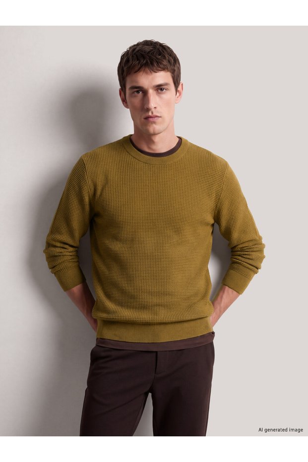 Sparkling Choices from Shining Store Zero Roba Collar Men's Knitwear Sweater