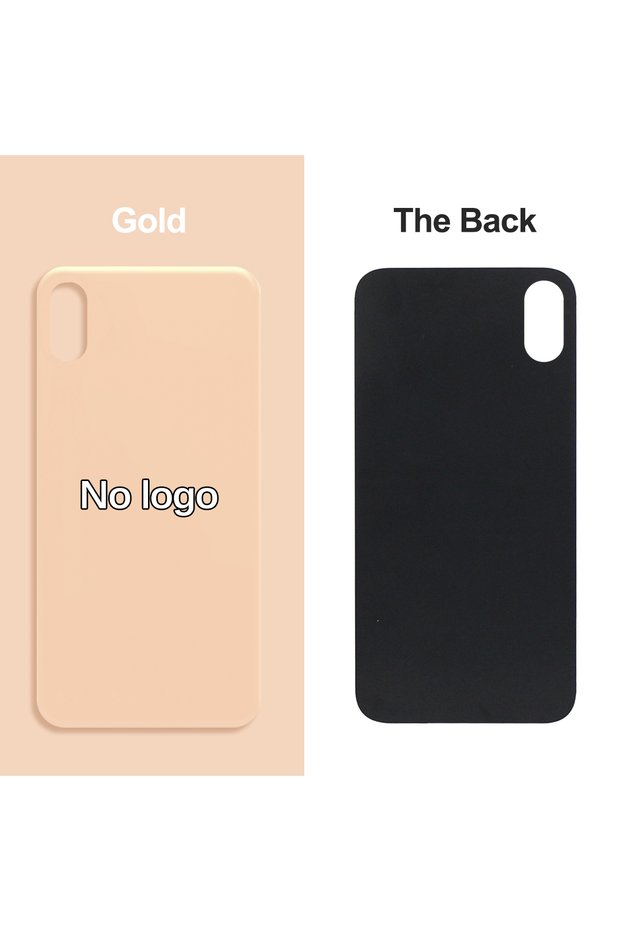 XS Gold For iPhone X / XS / XS Max Battery Back Cover Glass Panel Rear Door Housing Case Replacement