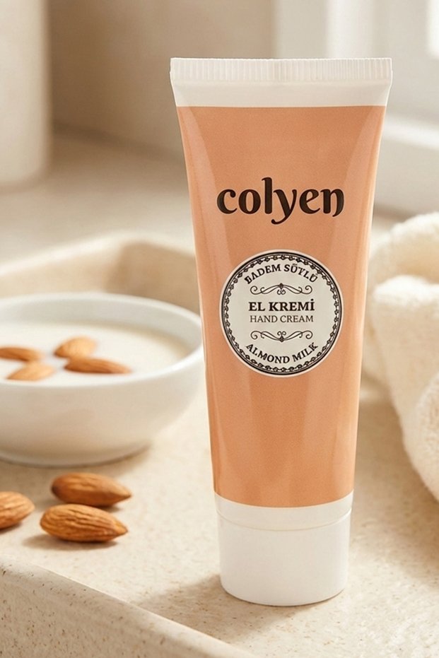 Hand Cream Almond Milk Intensive Moisturizing and Repairing Care Cream with Sweet Almond Milk Extract 75 ml
