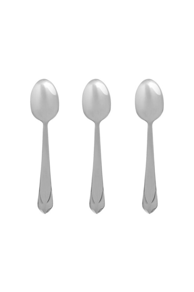 Triangular Stainless Steel Spoons 15cm - 3pcs