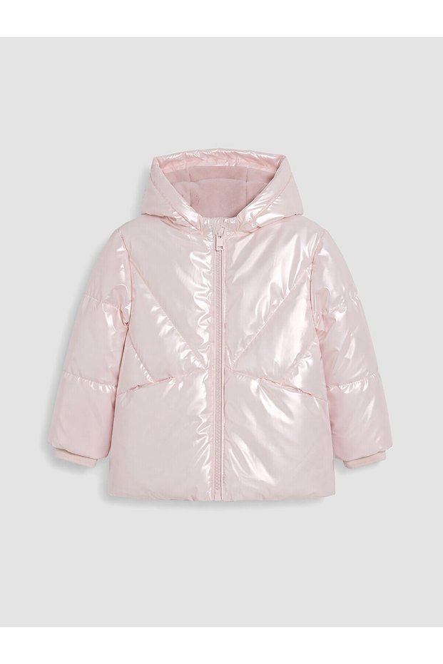 Peak New Season Pink Shiny-Look Girl's Puffer Coat