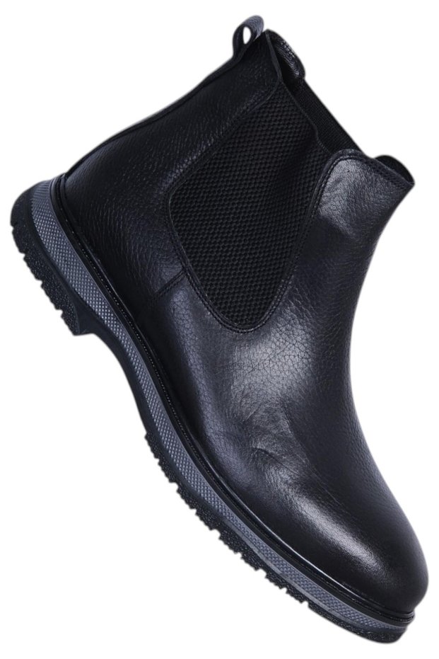 1800 Black Thermo Men's Genuine Leather Boots
