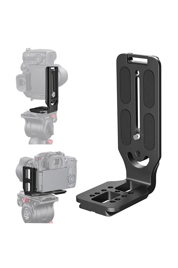 Camera L Bracket, 1/4 Inch Quick Release Plate, Vertical Horizontal