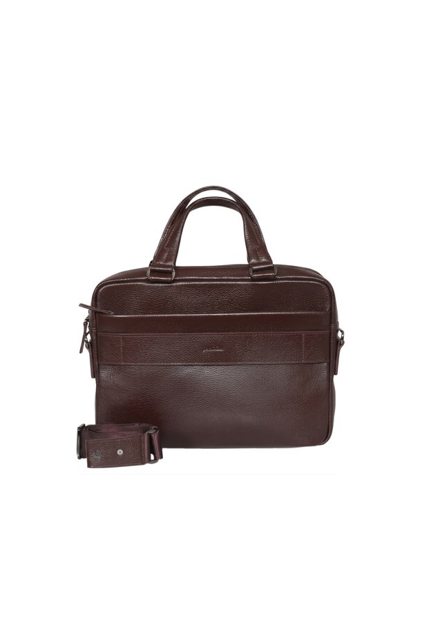 13 Inch Laptop & Briefcase with Genuine Leather Strap