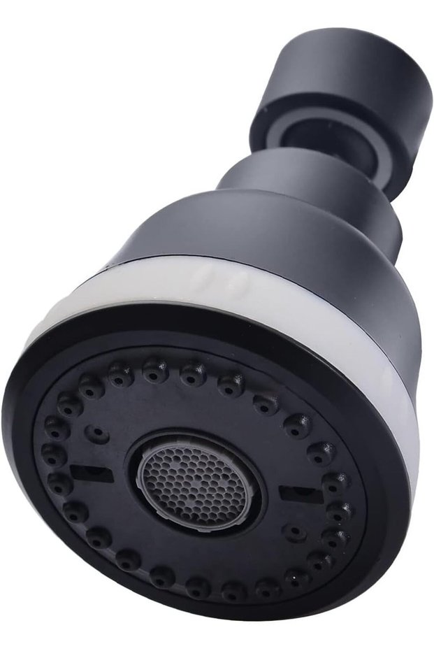 Faucet Aerator Sprayer Attachment, Kitchen Faucet Head Replacement with 4 Spray Modes, 360° Swivel E