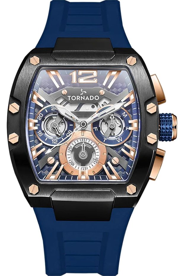 XENITH Men's VX9J Movement Watch, Multi Function Display and Premium Flexible & Durable Silicone Str