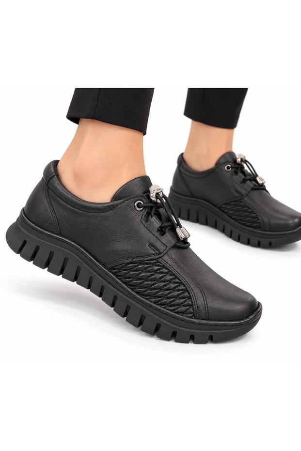 Fully Orthopedic Bone Protrusion Valgus Compatible Special Design Genuine Leather Shoes